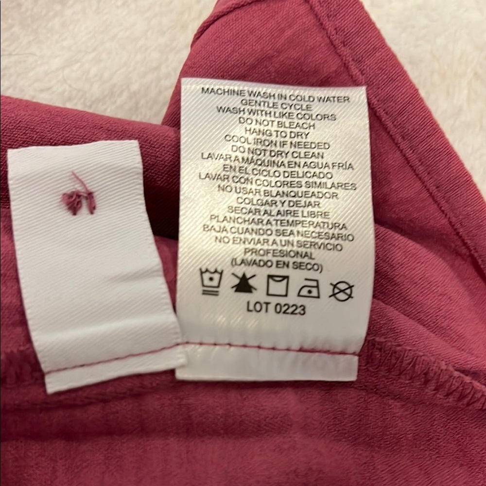 Pink Button-Up‎ Shirt - Picture 7 of 9